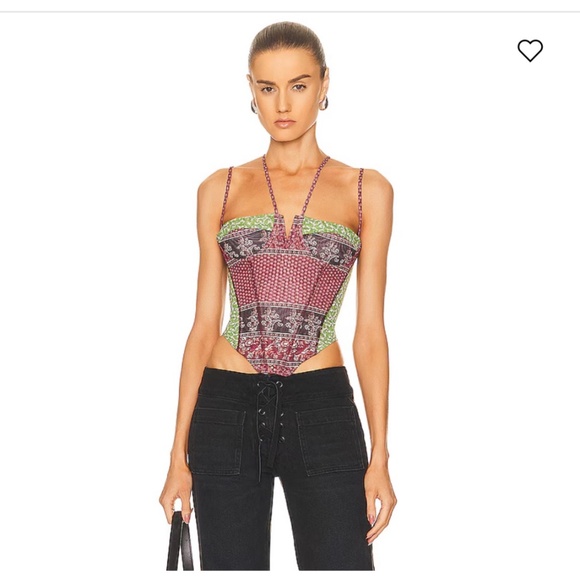 MIAOU “Aphex” Corset in Burgundy - Picture 1 of 8